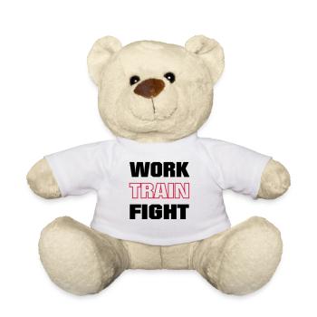 work train fight farbig - Teddy - Weiß - Vorne