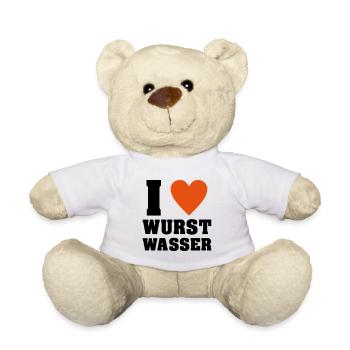 I love Wurstwasser - Teddy - Weiß - Vorne