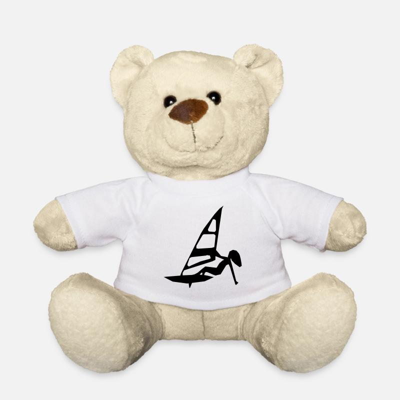 Fille de planche à voile - Nounours - blanc