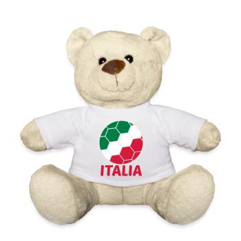 Italia Ball Italy Italian Football Fan Logo - Teddy Bear - white - Front