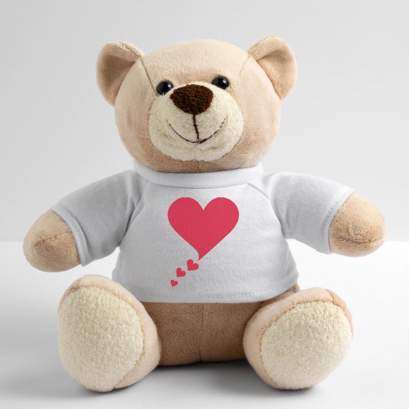 Text bubble hearts, comic bubble, speech bubble, Teddy Bear