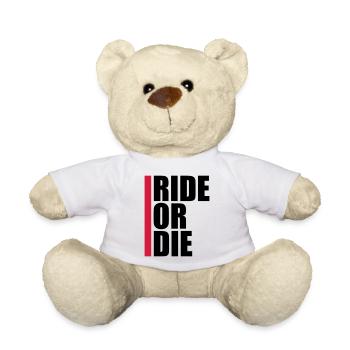 Logo rouge de la barre - Nounours - blanc - Devant