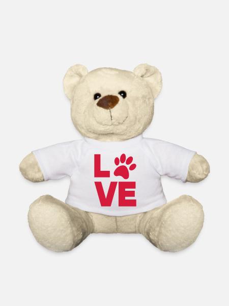 pfote love liebe tier - Teddy - Weiß