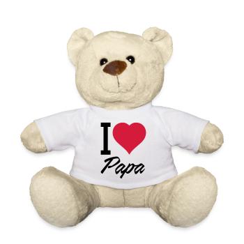 i love papa 01 - Teddy - Weiß - Vorne