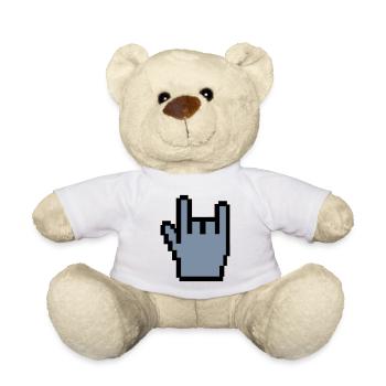 Metal - Teddy Bear - white - Front