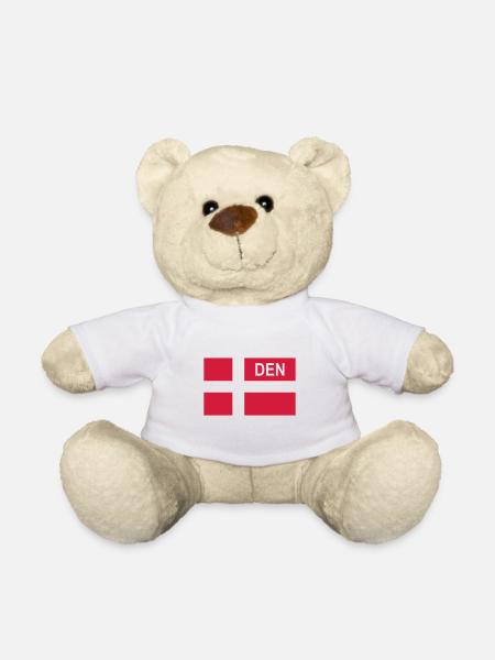 Dänische taktische Flagge Dänemark - Dänemark - DEN - Teddy - Weiß