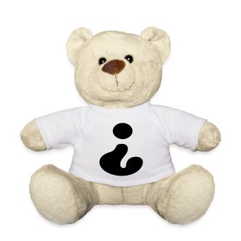 Point d'interrogation, espagnol - Nounours - blanc - Devant