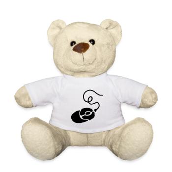 Gamer Geschenk Maus / Mouse - PC - Teddy - Weiß - Vorne