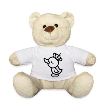 arrogant eitel koenig koenigin prinzessin chick kr - Teddy - Weiß - Vorne