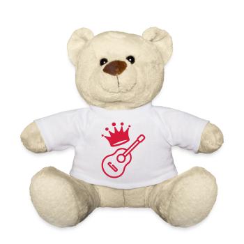 Gitarre Gitarrist Musik Musiker Musikerin - Teddy - Weiß - Vorne