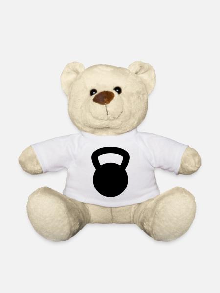 Kettlebell - Teddy - Weiß