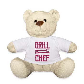 Chef de grillades - Nounours - blanc - Devant