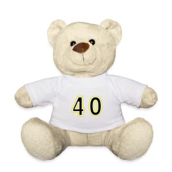 40 Nombre Collège - Nounours - blanc - Devant