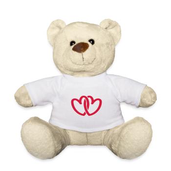 Herzen Love Symbol - Teddy - Weiß - Vorne