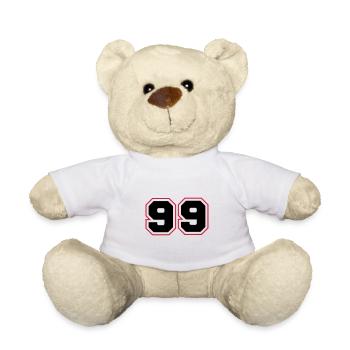 99 Number Symbol - Teddy Bear - white - Front