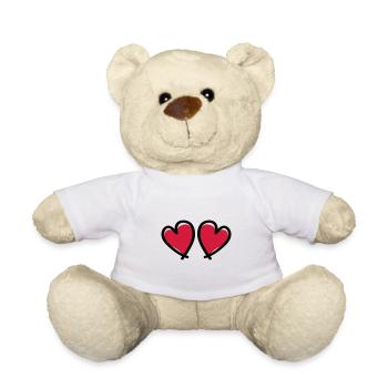 Herzen Love Symbol - Teddy - Weiß - Vorne