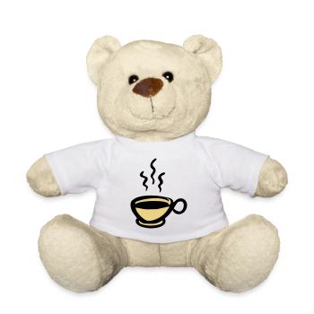 Kaffee Kaffeetasse cup of coffee - Teddy - Weiß - Vorne
