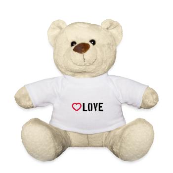 Love Heart - Teddy Bear - white - Front