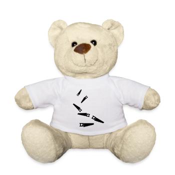 Saw icon icon - Teddy Bear - white - Front