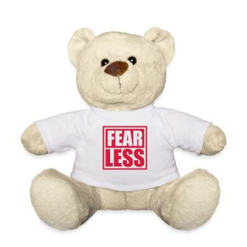 Conception de citation de texte intrépide - Nounours - blanc - Devant