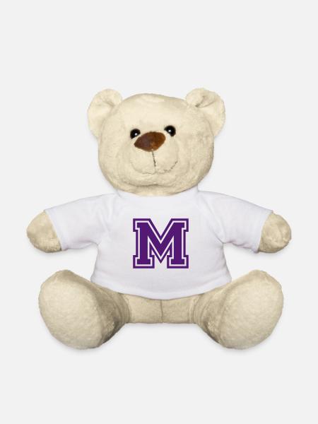Buchstabe M - Teddy - Weiß