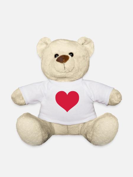 heart - Teddy - Weiß