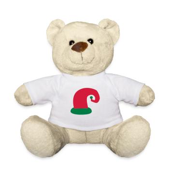 Weihnachtsweihnachts lockig kleine Elf Hut - Teddy - Weiß - Vorne