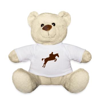 horse jumping obstacle monte1 - Teddy Bear - white - Front