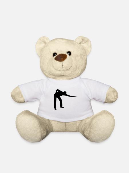 SNOOKER - PLAYER Icon - Teddy Bear - white