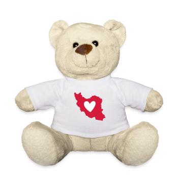Iran Herz Liebe - Teddy - Weiß - Vorne