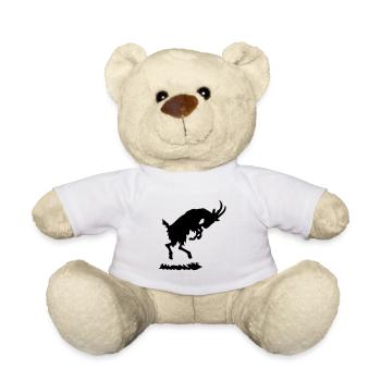 Noir de chèvre - Nounours - blanc - Devant