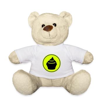 Icône Muffin Silhouette - Nounours - blanc - Devant