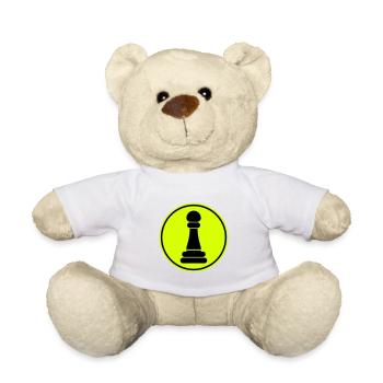 Pièce d’échecs Runner Bauer - Nounours - blanc - Devant