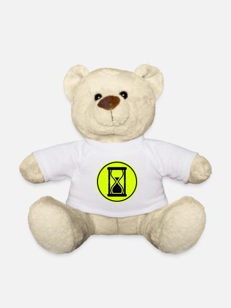 Icône de sablier - Nounours - blanc