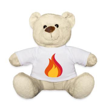 Fire - Teddy Bear - white - Front