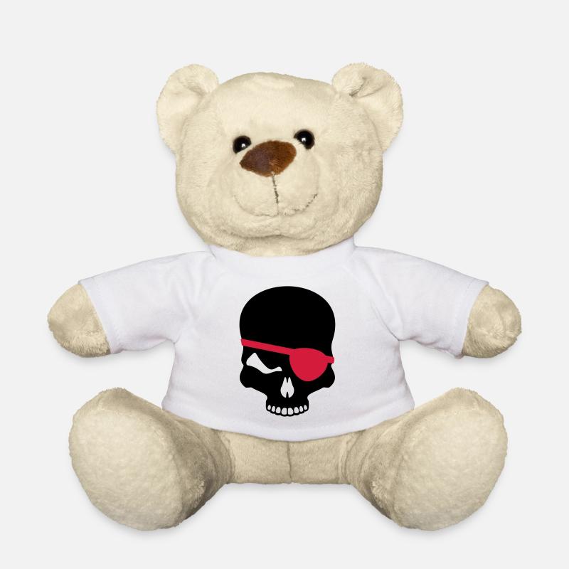 Totenkopf - Teddy - Weiß