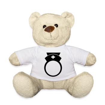 Nurse Monogram Frame - Nounours - blanc - Devant