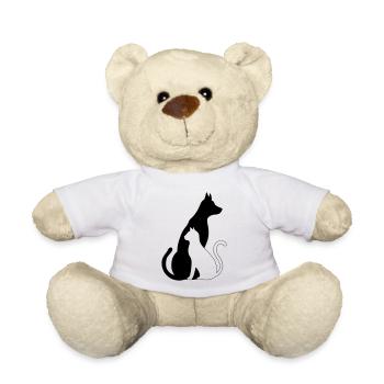 Hund katze silhouette - Teddy - Weiß - Vorne