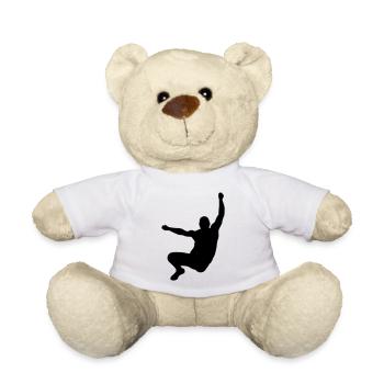 Sportler beim Weitsprung - Teddy - Weiß - Vorne