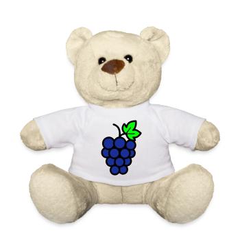 Grapes Comic - Teddy Bear - white - Front