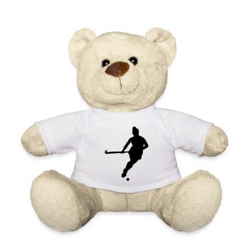 feldhockey spielerin silhouette - Teddy - Weiß - Vorne