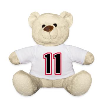 11 Zahl symbol - Teddy - Weiß - Vorne