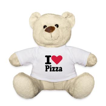 I love Pizza - Teddy - Weiß - Vorne