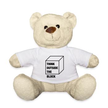 Think Outside the Block - Teddy Bear - white - Front