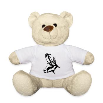 chamois animal sauvage 1102 - Nounours - blanc - Devant