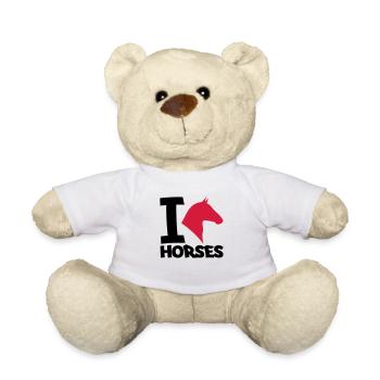 J’aime les chevaux 2 2 - Nounours - blanc - Devant