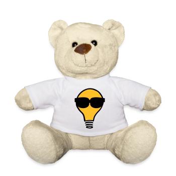 Nerd Birne Glühbirne Sonnenbrille - Teddy - Weiß - Vorne