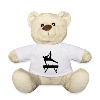 gymnastique, gymnaste - Nounours - blanc - Devant