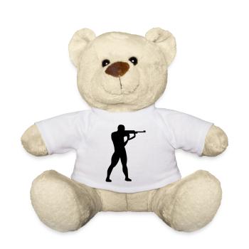 Tireur sportif - Nounours - blanc - Devant