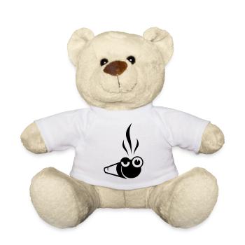 Weed joint - Teddy Bear - white - Front